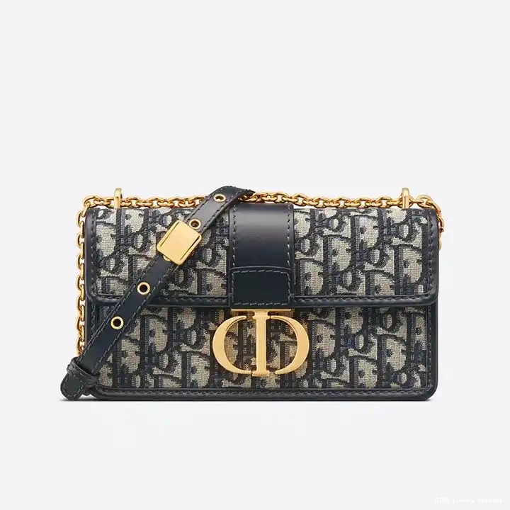 Cheap With Montaigne Blue Oblique Canvas Dior Bag 30 Motif Chain East-West 0705 Luxury